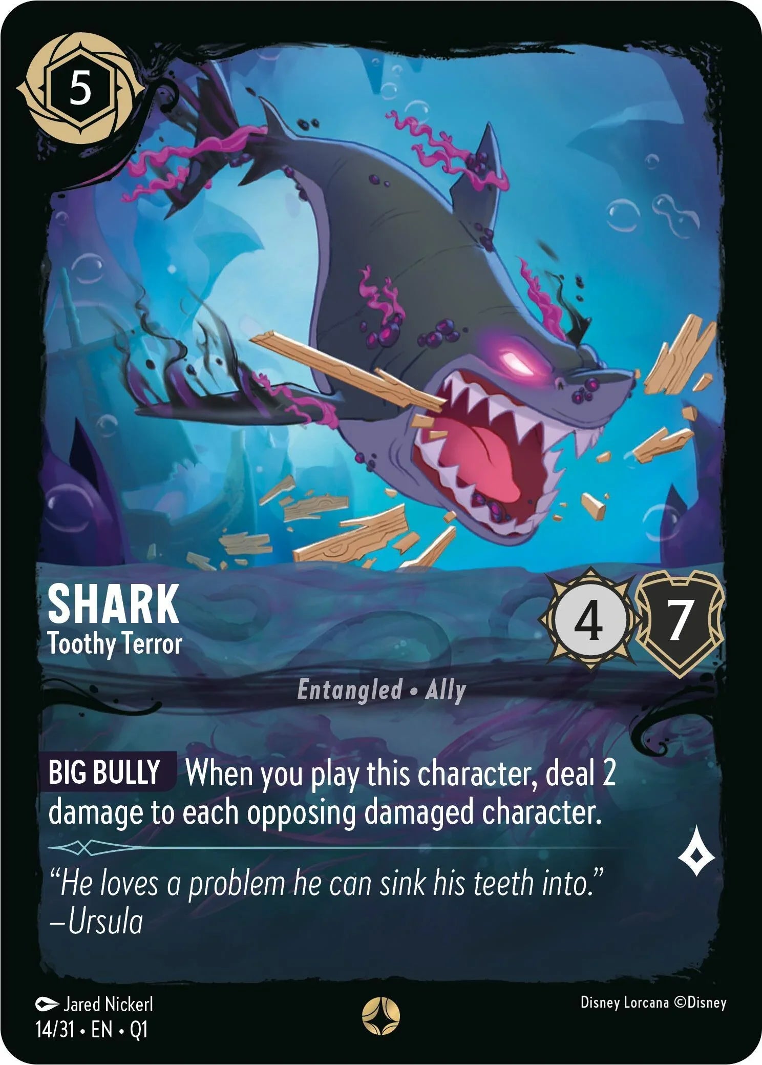  Shark - Toothy Terror (14/31) [Illumineer's Quest: Deep Trouble] - Trading Card World