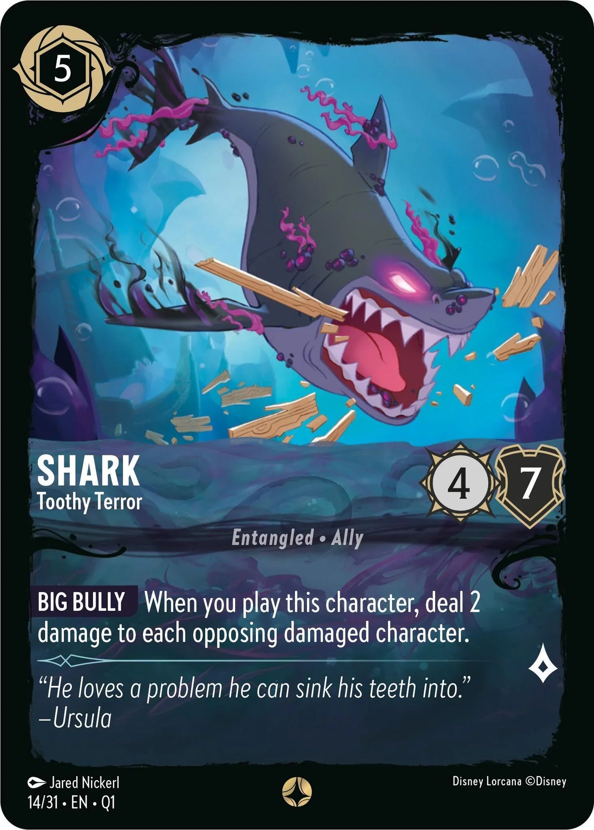  Shark - Toothy Terror (14/31) [Illumineer's Quest: Deep Trouble] - Trading Card World