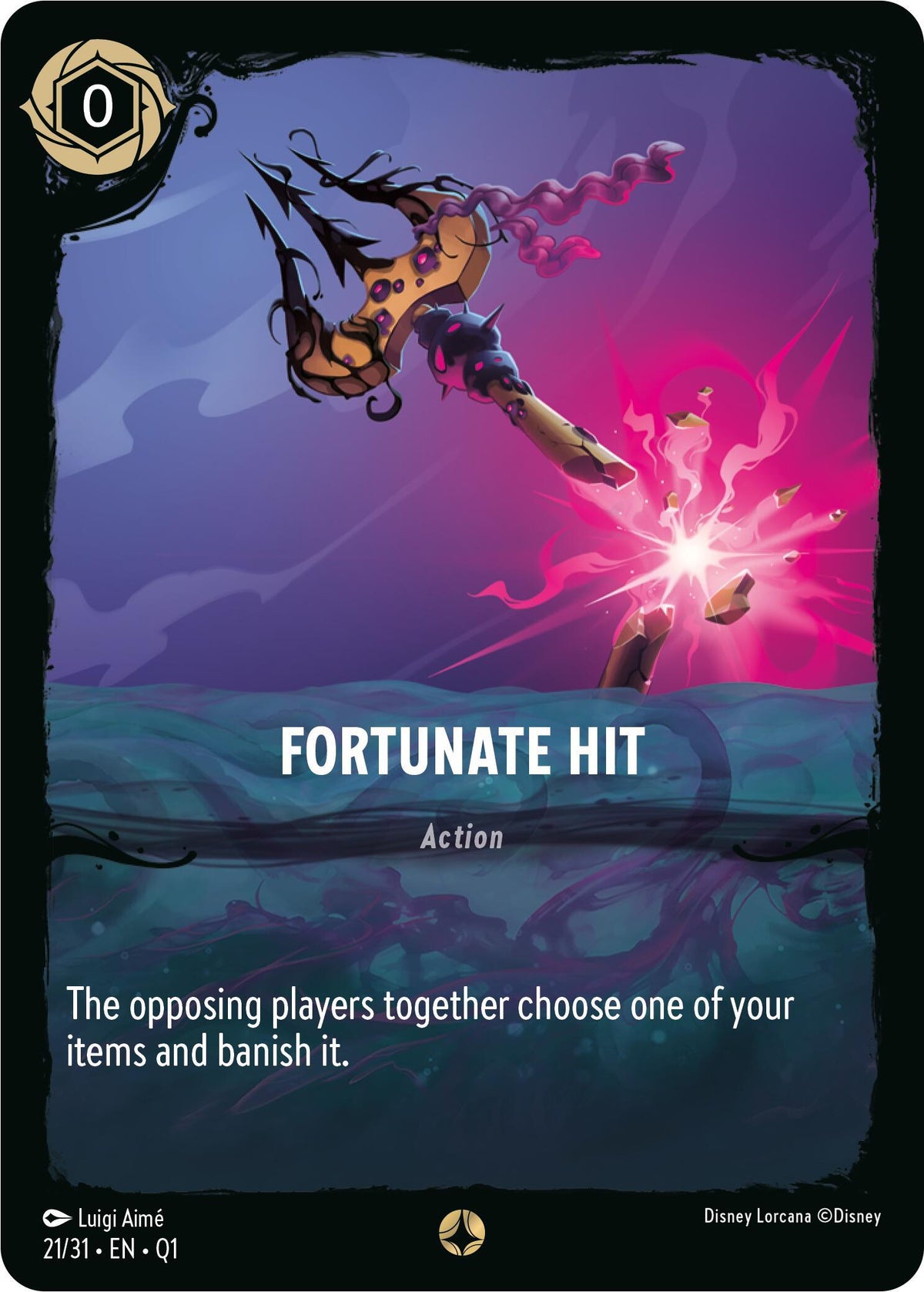  Fortunate Hit (21/31) [Illumineer's Quest: Deep Trouble] - Trading Card World