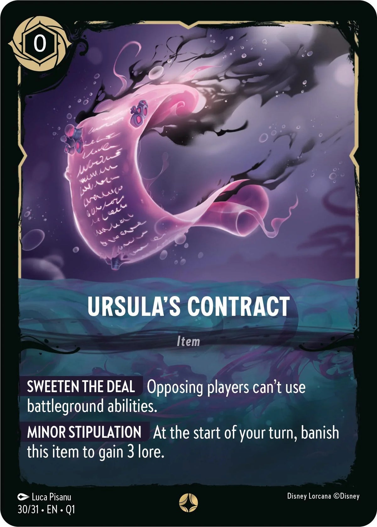  Ursula's Contract (30/31) [Illumineer's Quest: Deep Trouble] - Trading Card World