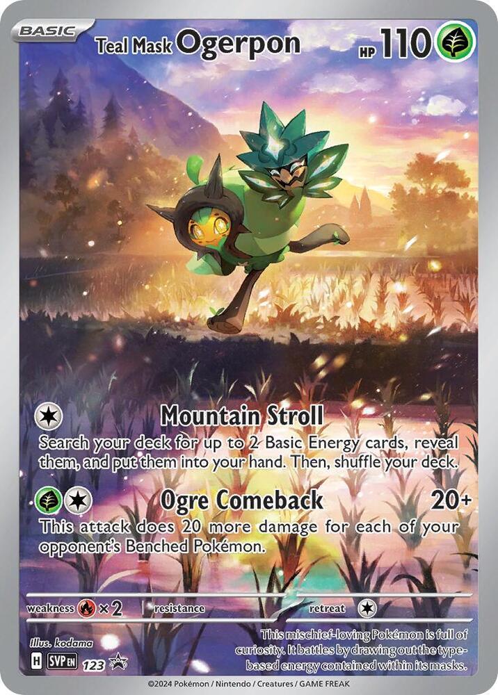 Scarlet & Violet: Black Star Promos Teal Mask Ogerpon (123) [Scarlet & Violet: Black Star Promos] - Trading Card World
