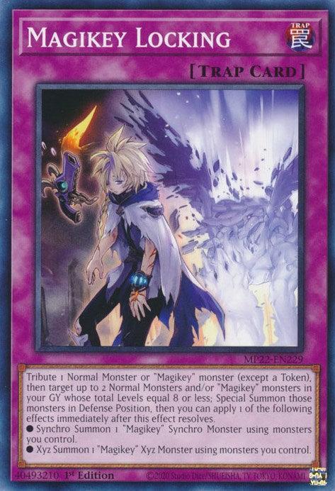 1st Edition, 2022 Tin of the Pharaoh's Gods, Common, Normal Trap, Trap Magikey Locking [MP22-EN229] Common - Trading Card World