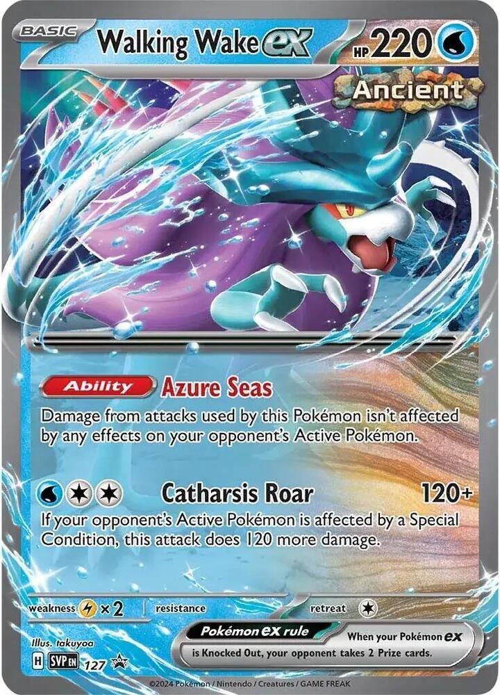 Scarlet & Violet: Black Star Promos Walking Wake ex (127) [Scarlet & Violet: Black Star Promos] - Trading Card World