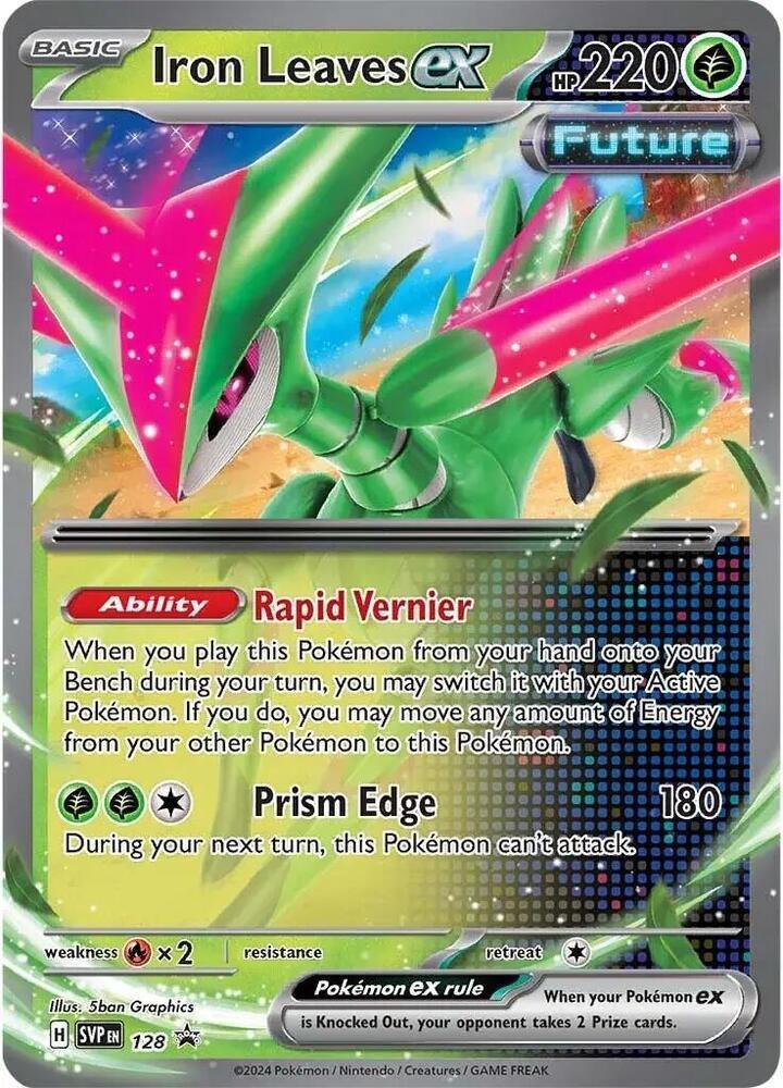 Scarlet & Violet: Black Star Promos Iron Leaves ex (128) [Scarlet & Violet: Black Star Promos] - Trading Card World