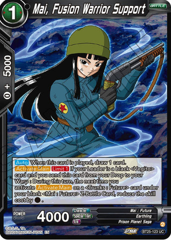 Mai, Fusion Warrior Support (BT25-123) [Legend of the Dragon Balls]