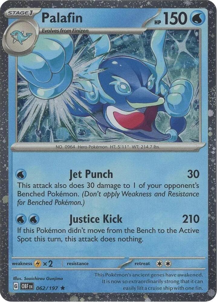 Scarlet & Violet: Black Star Promos Palafin (062/197) (Cosmos Holo) [Scarlet & Violet: Black Star Promos] - Trading Card World