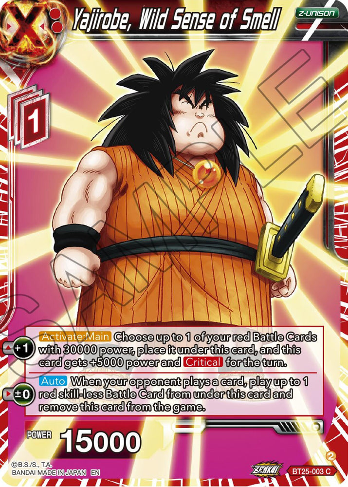 Yajirobe, Wild Sense of Smell (BT25-003) [Legend of the Dragon Balls]