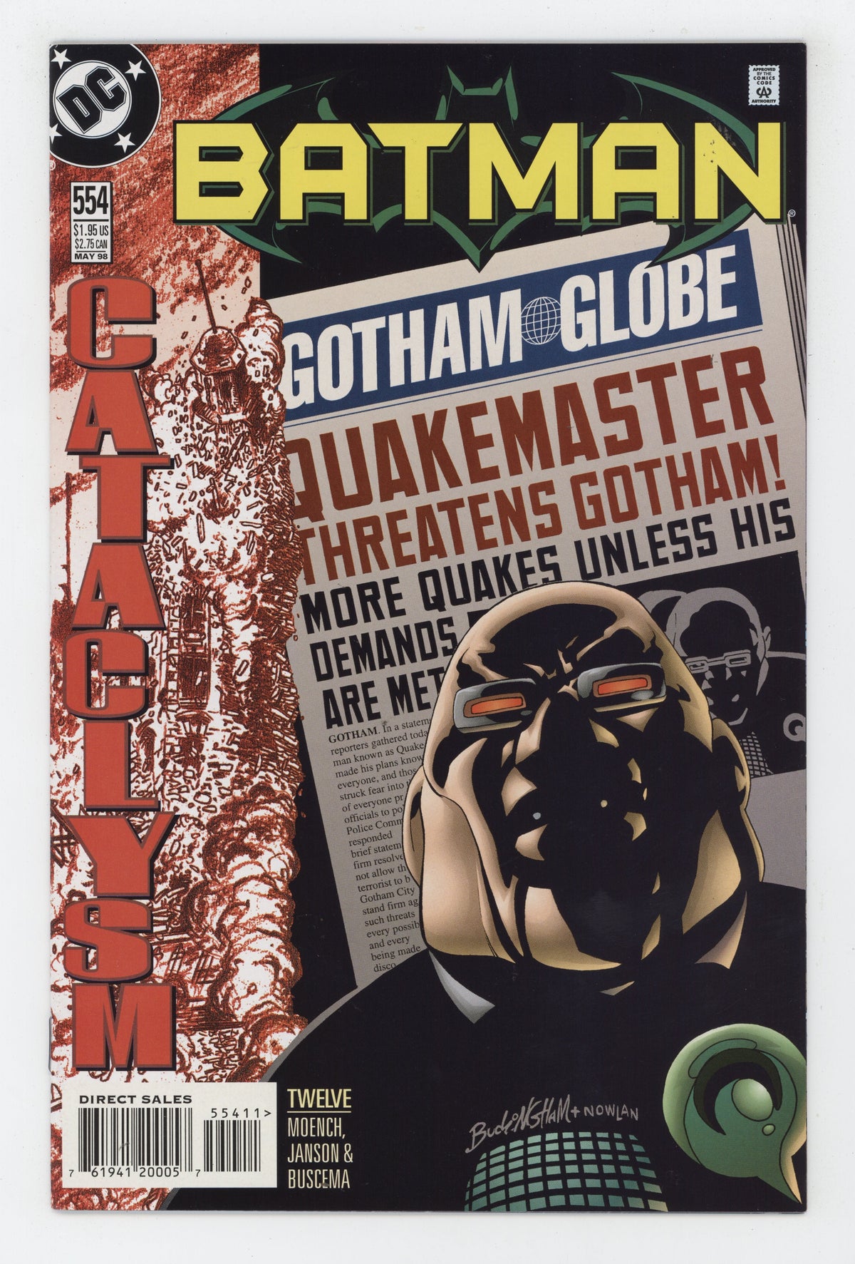 Batman 554 DC 1998 Mark Buckingham Doug Moench Cataclysm 12