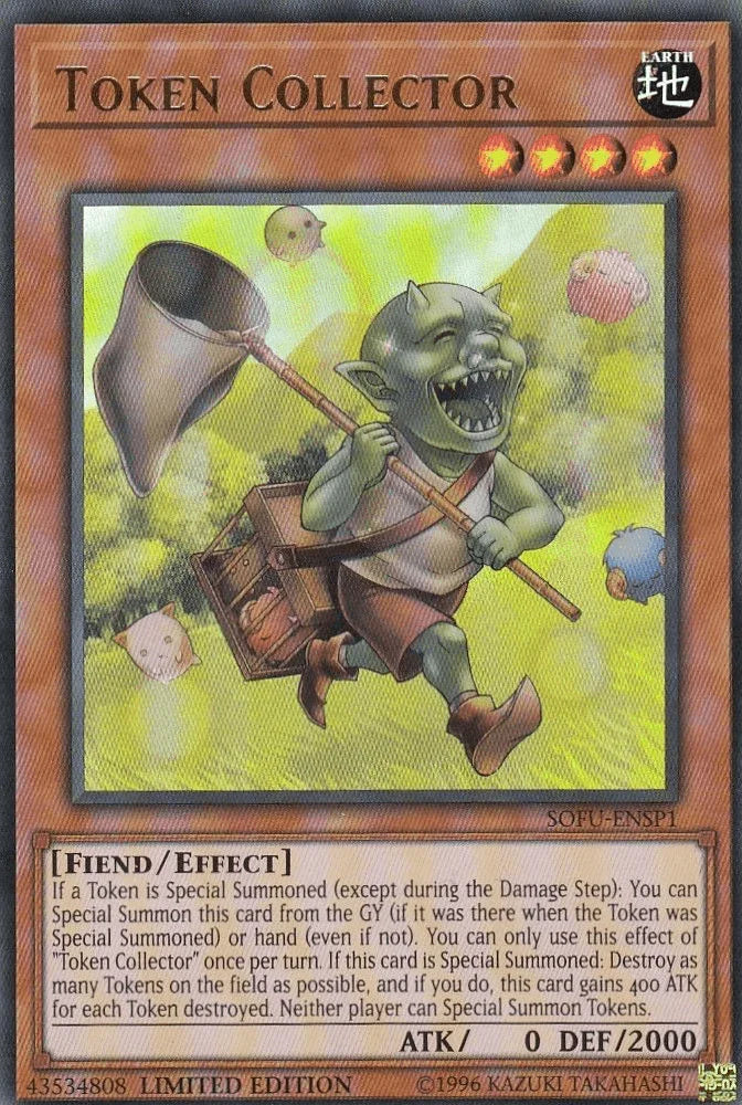Earth, Effect Monster, Fiend, Limited, Soul Fusion, Ultra Rare Token Collector [SOFU-ENSP1] Ultra Rare - Trading Card World