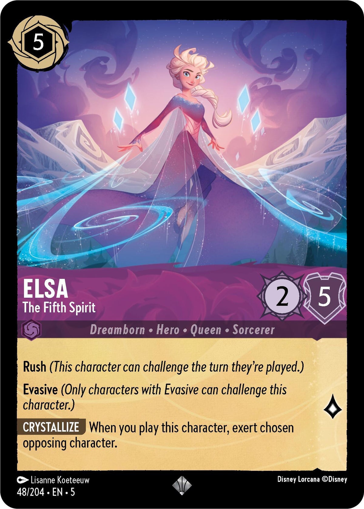 Elsa - The Fifth Spirit (48/204) [Shimmering Skies] - Trading Card World