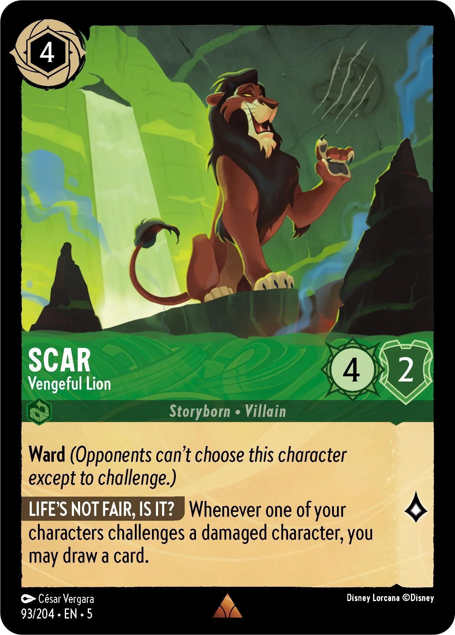  Scar - Vengeful Lion (93/204) [Shimmering Skies] - Trading Card World