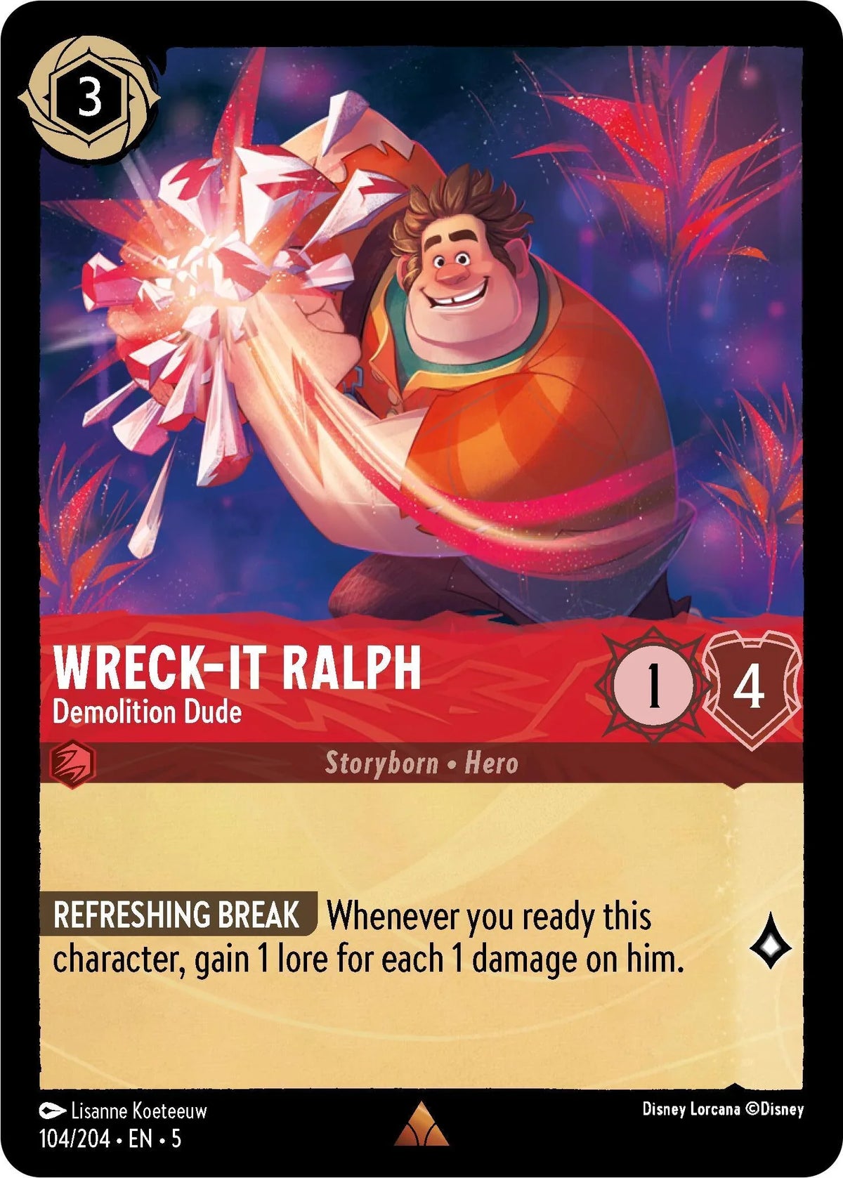  Wreck-It Ralph - Demolition Dude (104/204) [Shimmering Skies] - Trading Card World