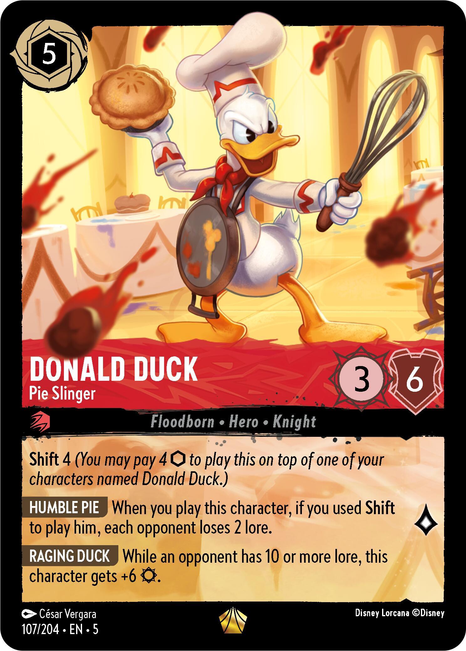  Donald Duck - Pie Slinger (107/204) [Shimmering Skies] - Trading Card World