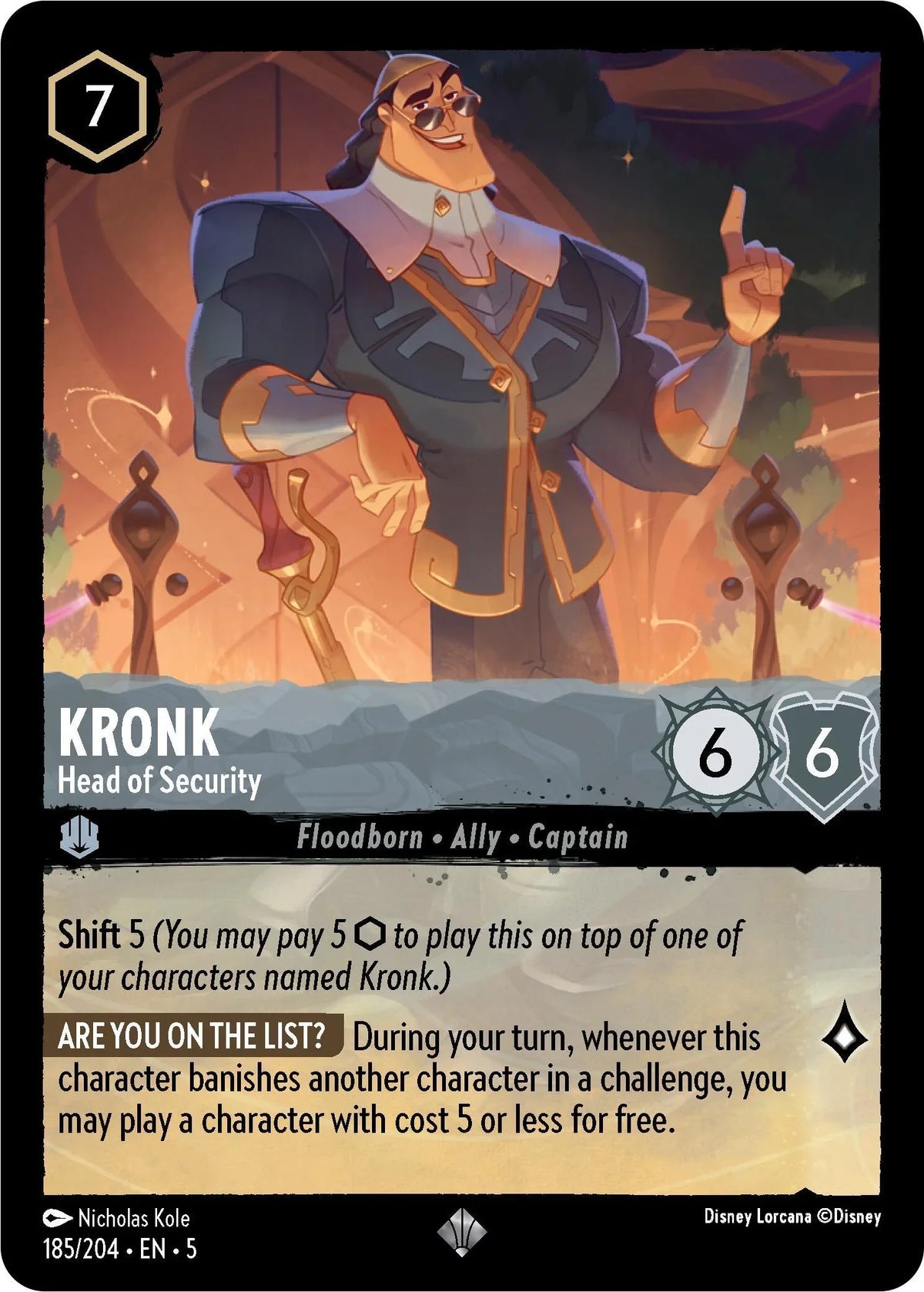  Kronk - Head of Security (185/204) [Shimmering Skies] - Trading Card World