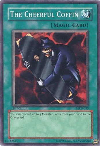 1st Edition, Common, Metal Raiders, Normal Spell, Spell, Unlimited The Cheerful Coffin [MRD-059] Common - Trading Card World