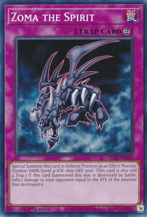 1st Edition, Common, Continuous Trap, Legendary Duelists: Season 3, Trap Zoma the Spirit [LDS3-EN019] Common - Trading Card World