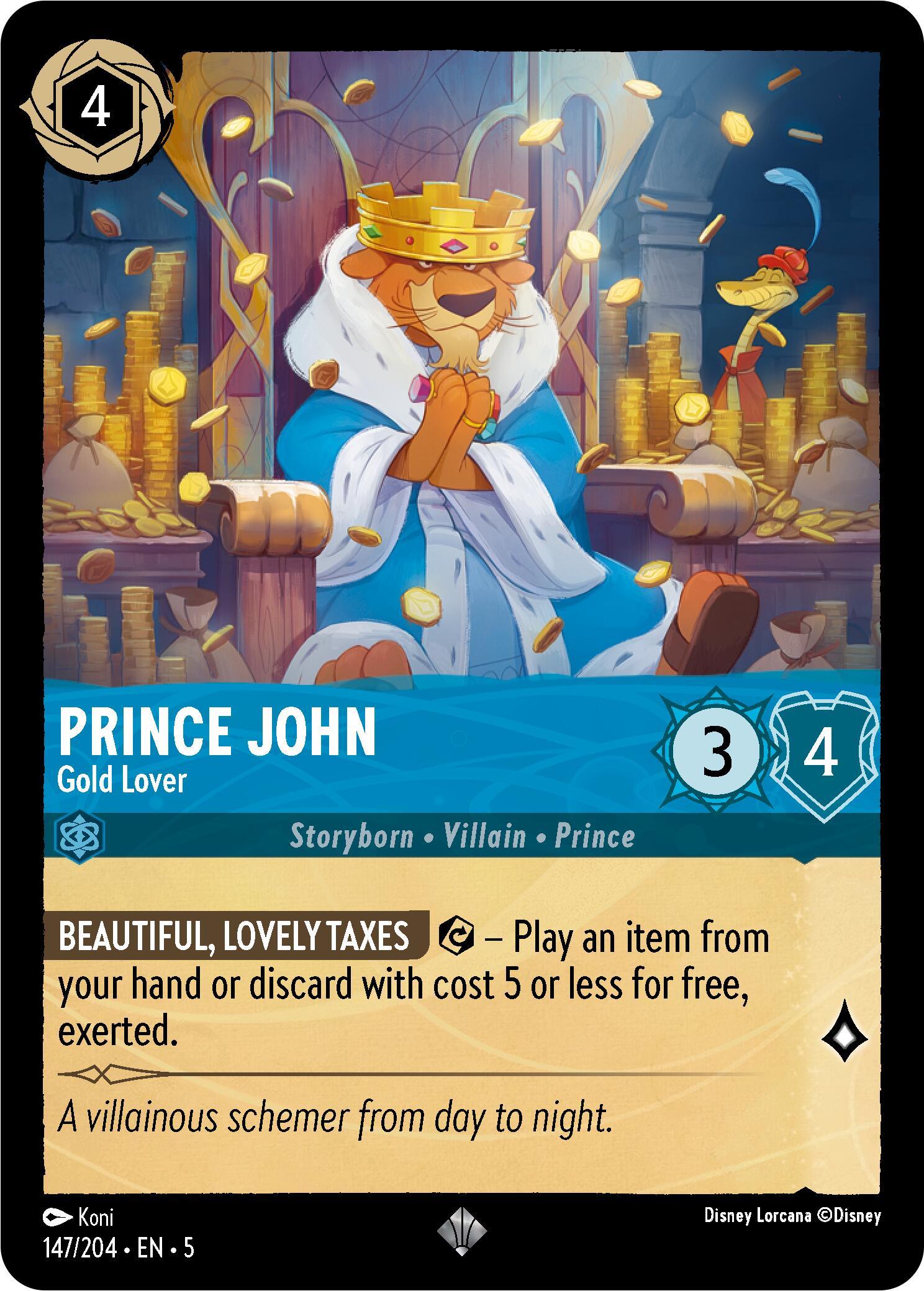  Prince John - Gold Lover (147/204) [Shimmering Skies] - Trading Card World
