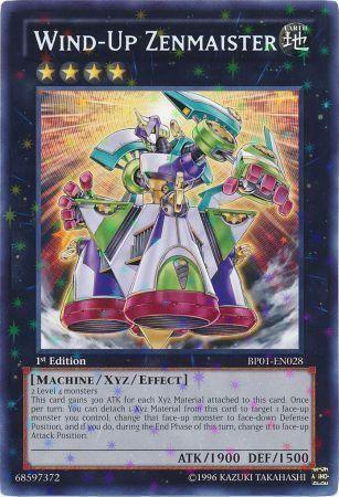 1st Edition, Battle Pack: Epic Dawn, Earth, Machine, Starfoil Rare, Unlimited, Xyz/Effect Monster Wind-Up Zenmaister [BP01-EN028] Starfoil Rare - Trading Card World
