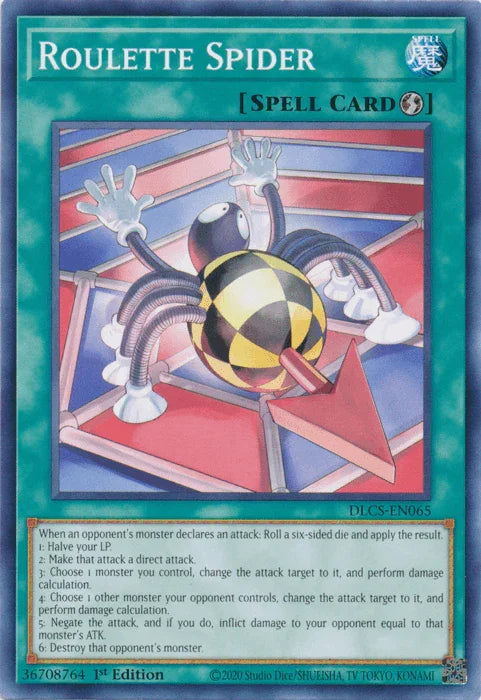 1st Edition, Common, Dragons of Legend: The Complete Series, Quick Play Spell, Spell Roulette Spider [DLCS-EN065] Common - Trading Card World