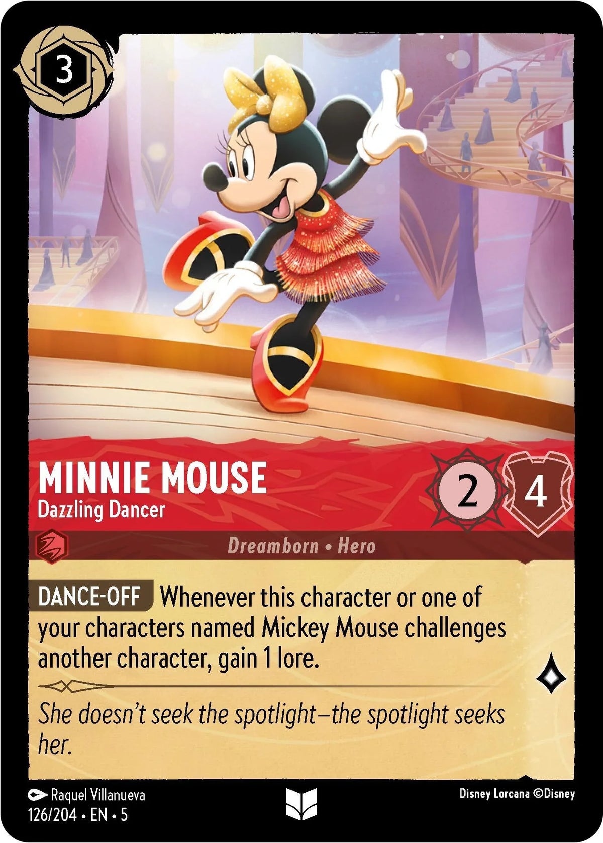  Minnie Mouse - Dazzling Dancer (126/204) [Shimmering Skies] - Trading Card World