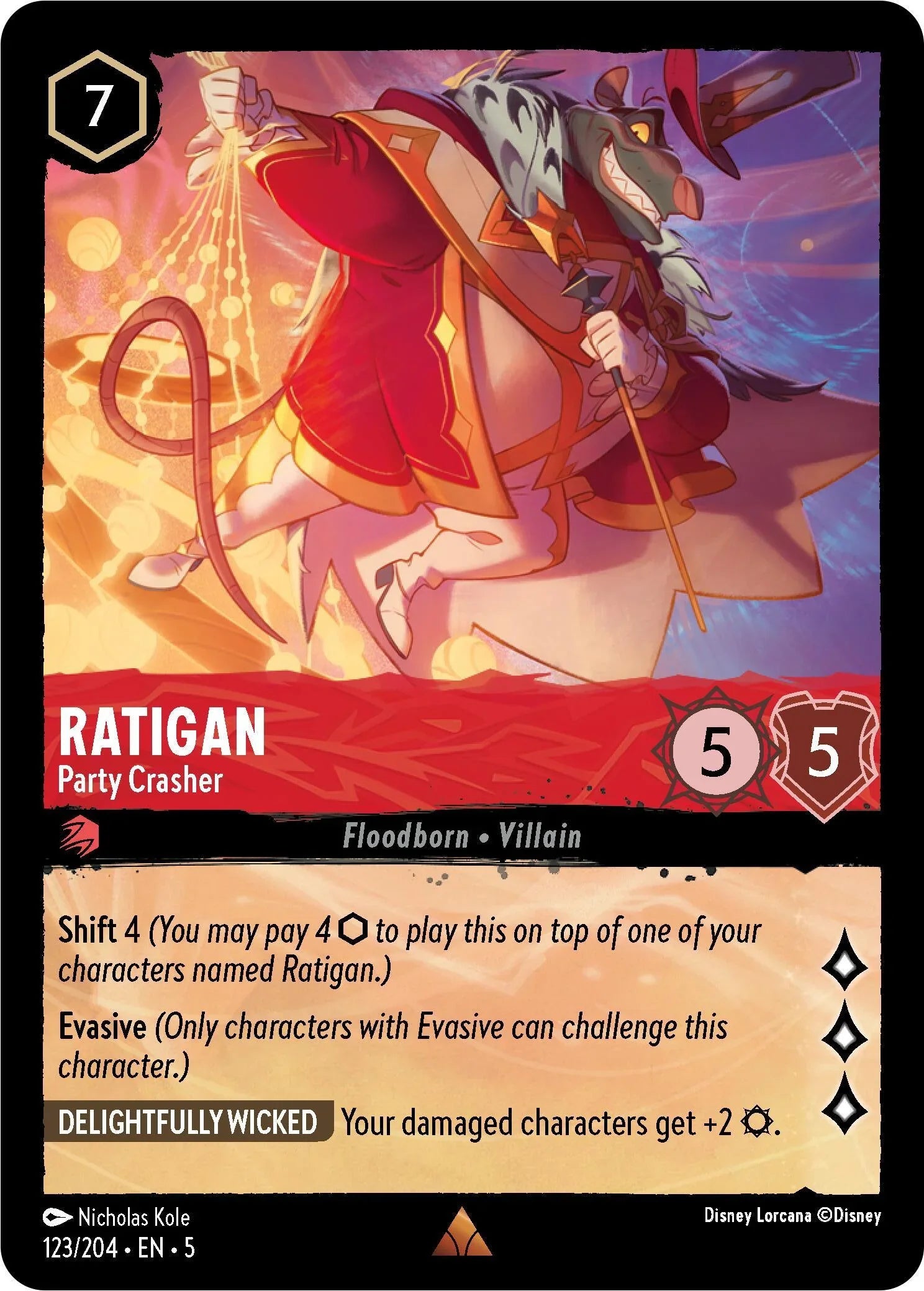  Ratigan - Party Crasher (123/204) [Shimmering Skies] - Trading Card World