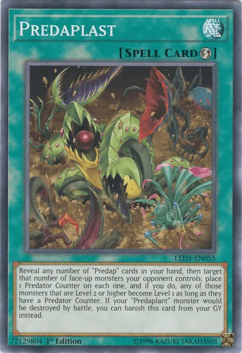 1st Edition, Common, Legendary Duelists: Immortal Destiny, Quick Play Spell, Spell Predaplast [LED5-EN055] Common - Trading Card World