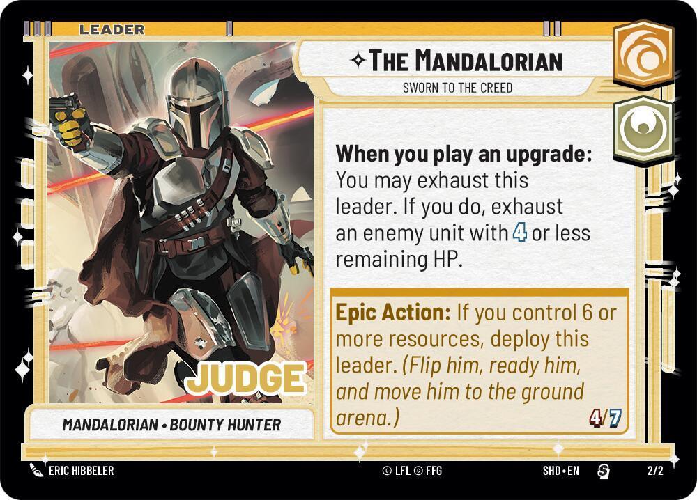  The Mandalorian - Sworn To The Creed (Judge Promo) (2/2) [Shadows of the Galaxy Promos] - Trading Card World