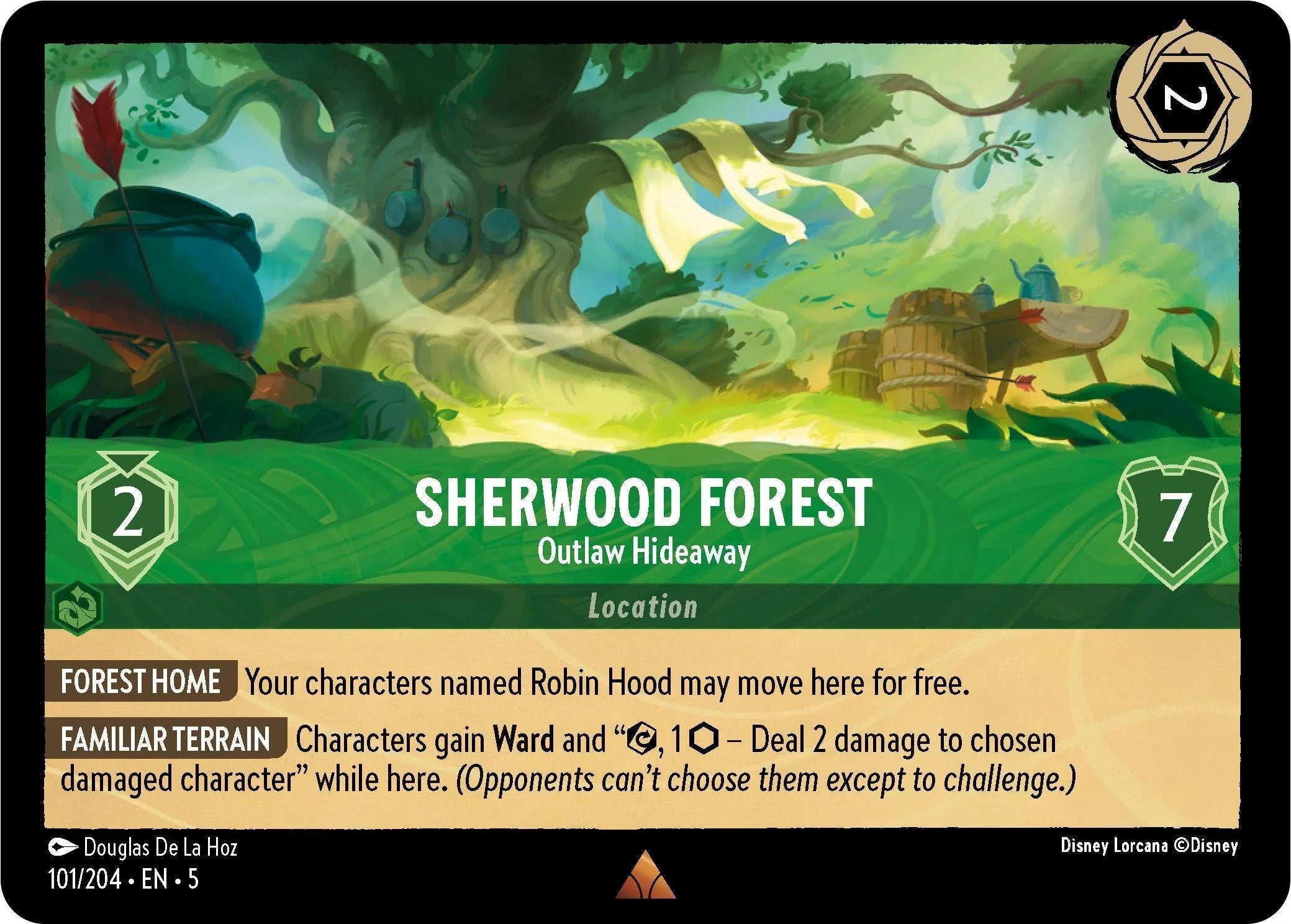  Sherwood Forest - Outlaw Hideaway (101/204) [Shimmering Skies] - Trading Card World