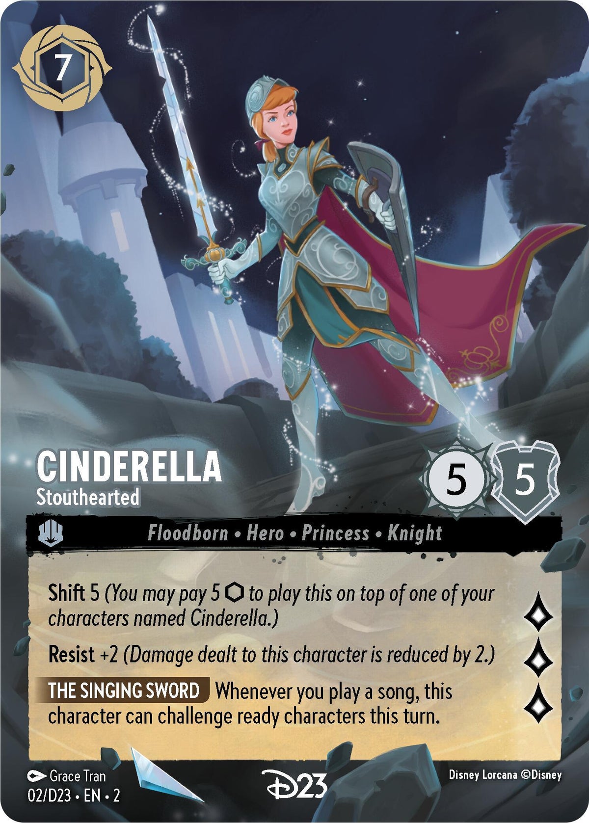  Cinderella - Stouthearted (2) [D23 Promos] - Trading Card World