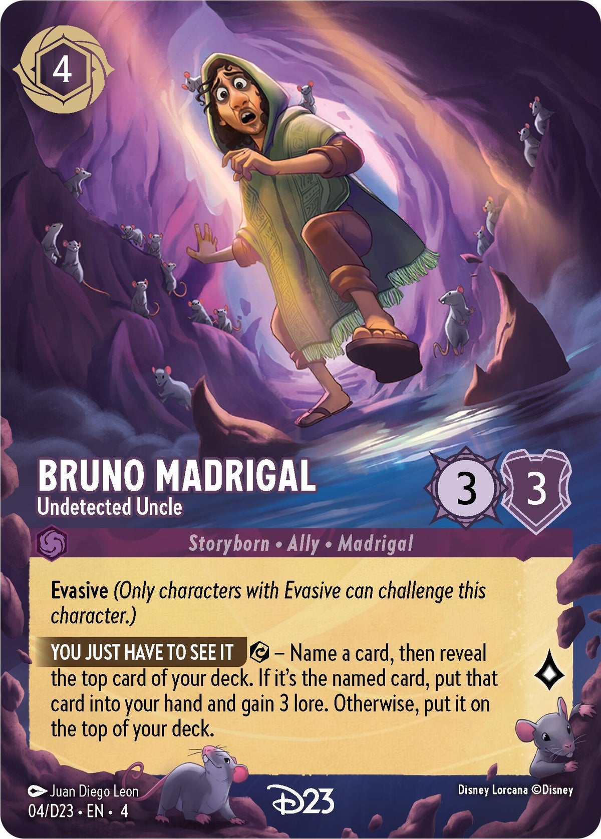  Bruno Madrigal - Undetected Uncle (4) [D23 Promos] - Trading Card World