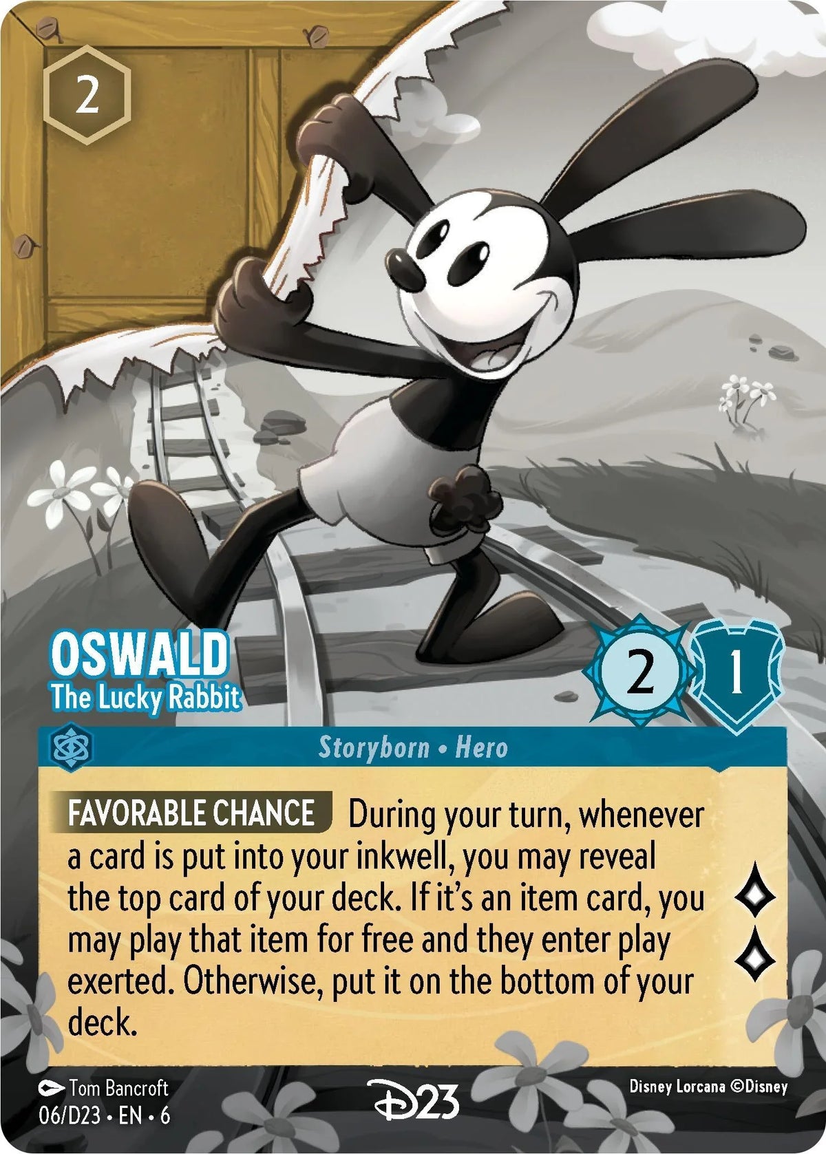  Oswald - The Lucky Rabbit (6) [D23 Promos] - Trading Card World