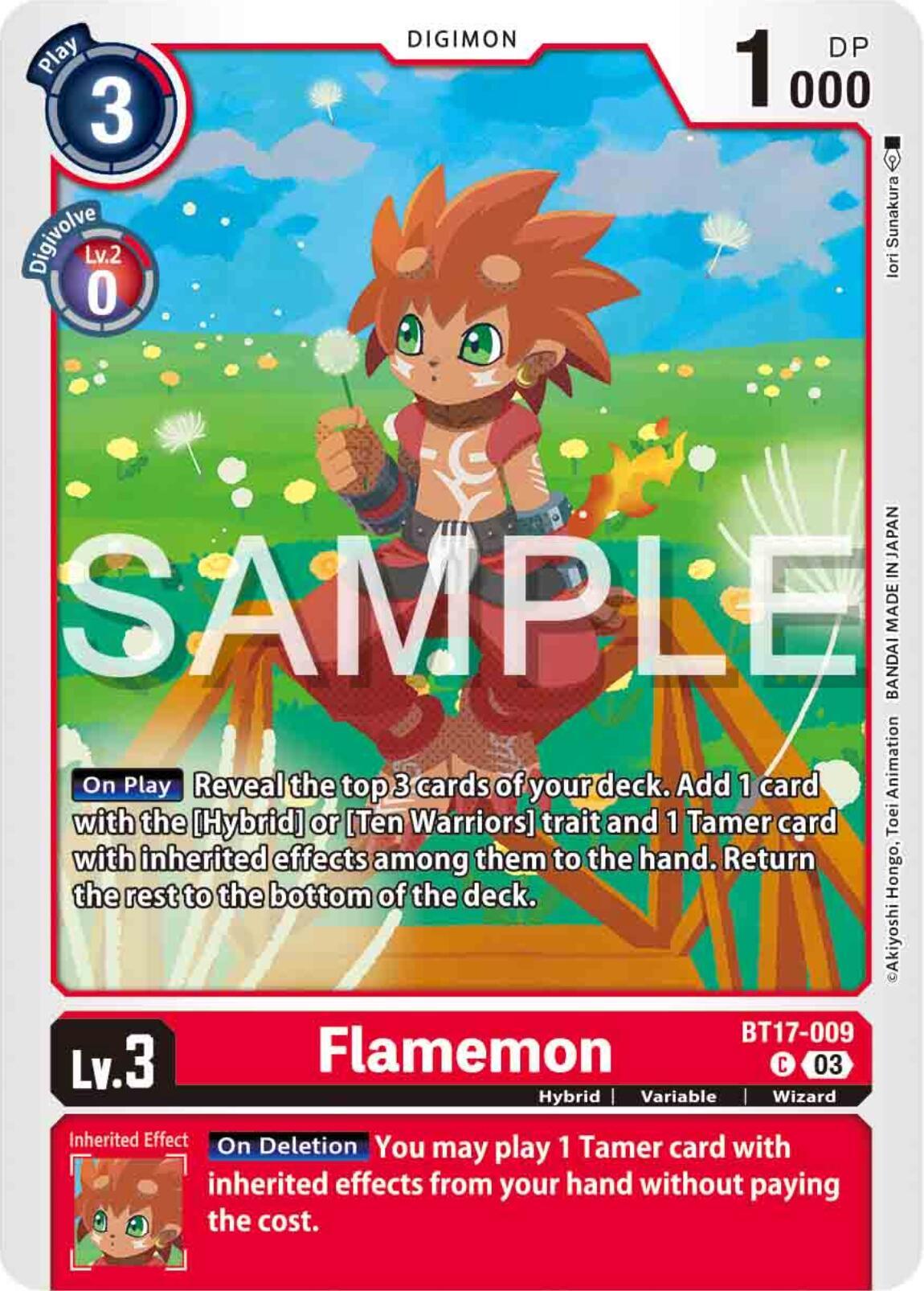 BT17-009, Common, Digimon, Hybrid, Red, Secret Crisis, Variable, Wizard Flamemon [BT17-009] [Secret Crisis] - Trading Card World