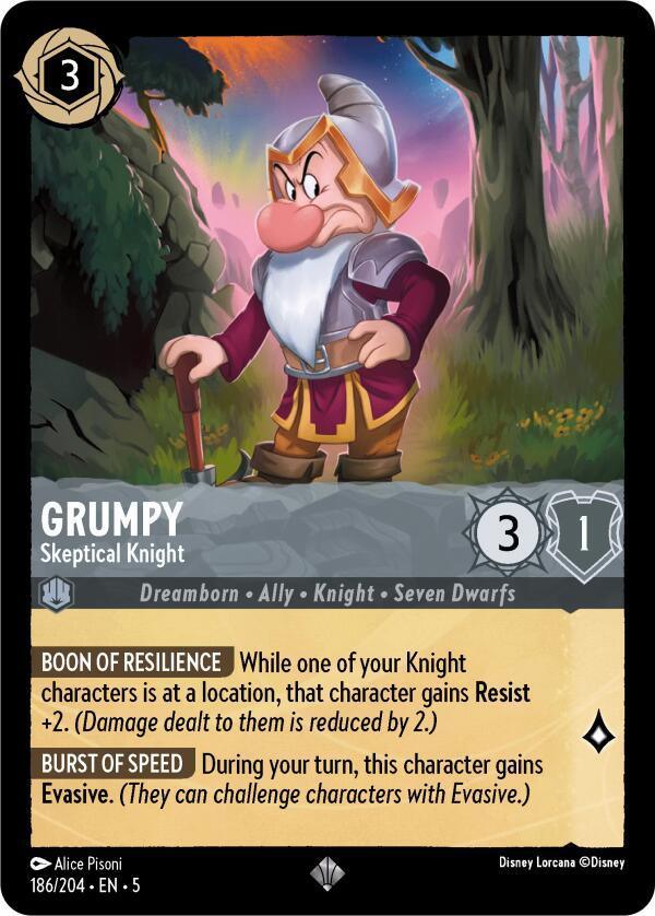  Grumpy - Skeptical Knight (181/204) [Shimmering Skies] - Trading Card World