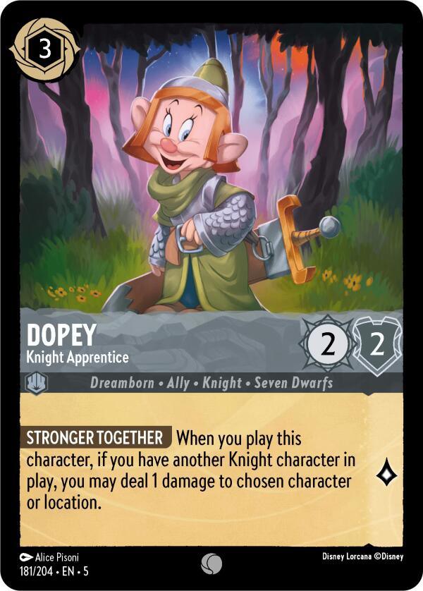  Dopey - Knight Apprentice (186/204) [Shimmering Skies] - Trading Card World