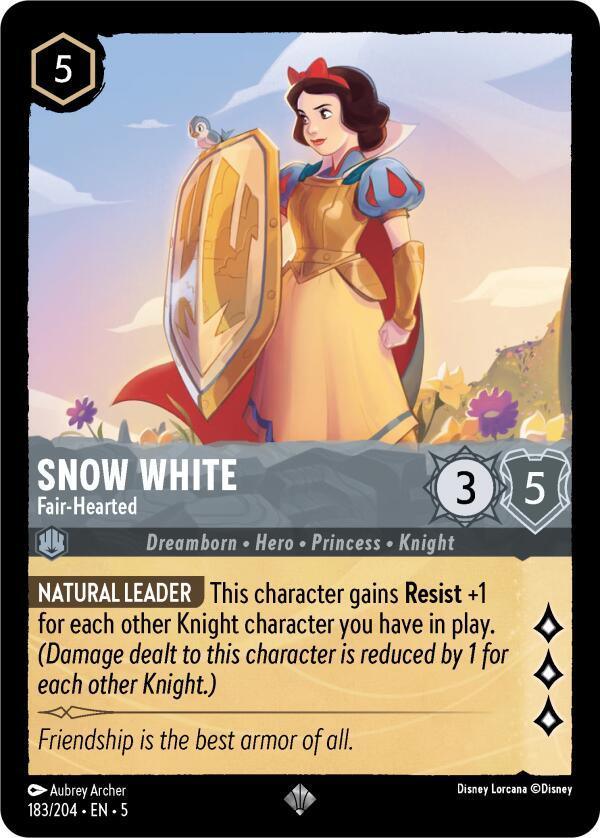  Snow White - Fair-Hearted (183/204) [Shimmering Skies] - Trading Card World