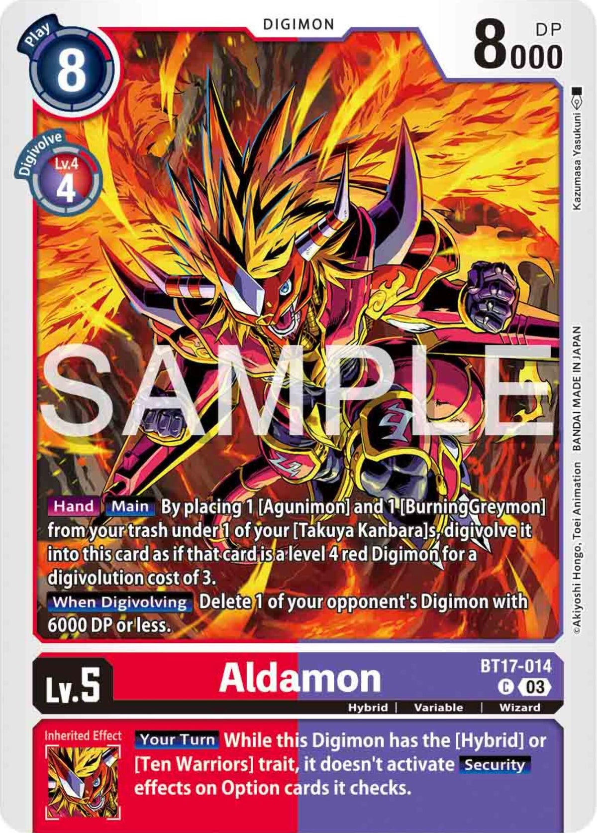 BT17-014, Common, Digimon, Hybrid, Red;Purple, Secret Crisis, Variable, Wizard Aldamon [BT17-014] [Secret Crisis] - Trading Card World