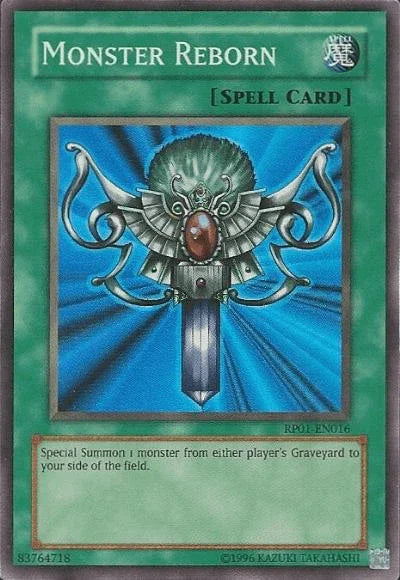 Normal Spell, Retro Pack 1, Spell, Super Rare, Unlimited Monster Reborn [RP01-EN016] Super Rare - Trading Card World
