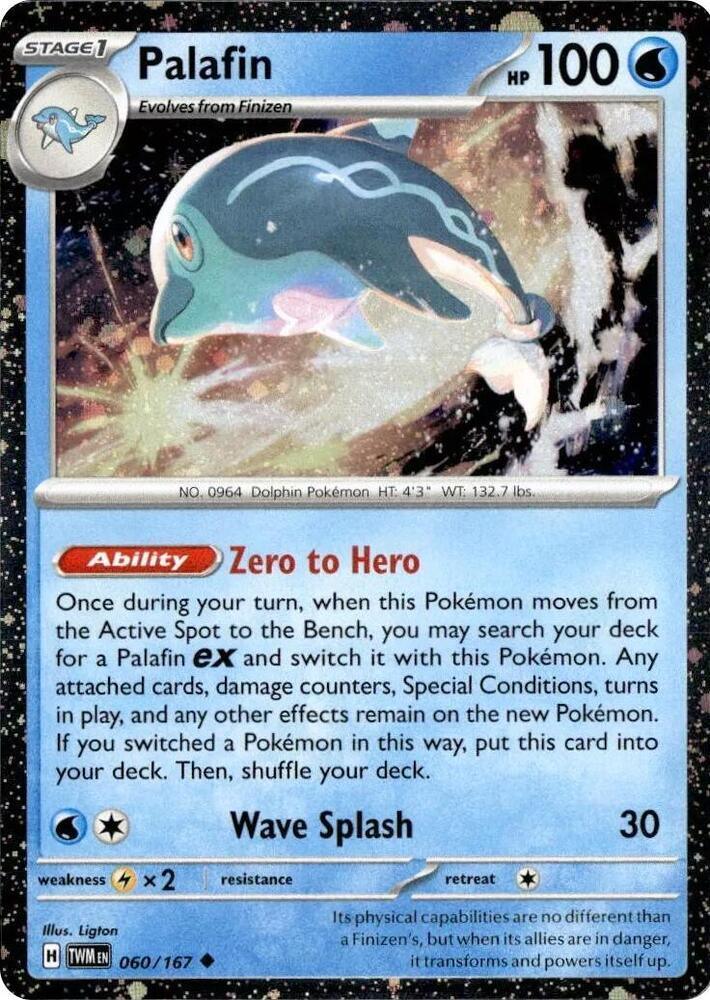 Scarlet & Violet: Twilight Maquerade Palafin (060/167) (Cosmos Holo) [Scarlet & Violet: Twilight Maquerade] - Trading Card World