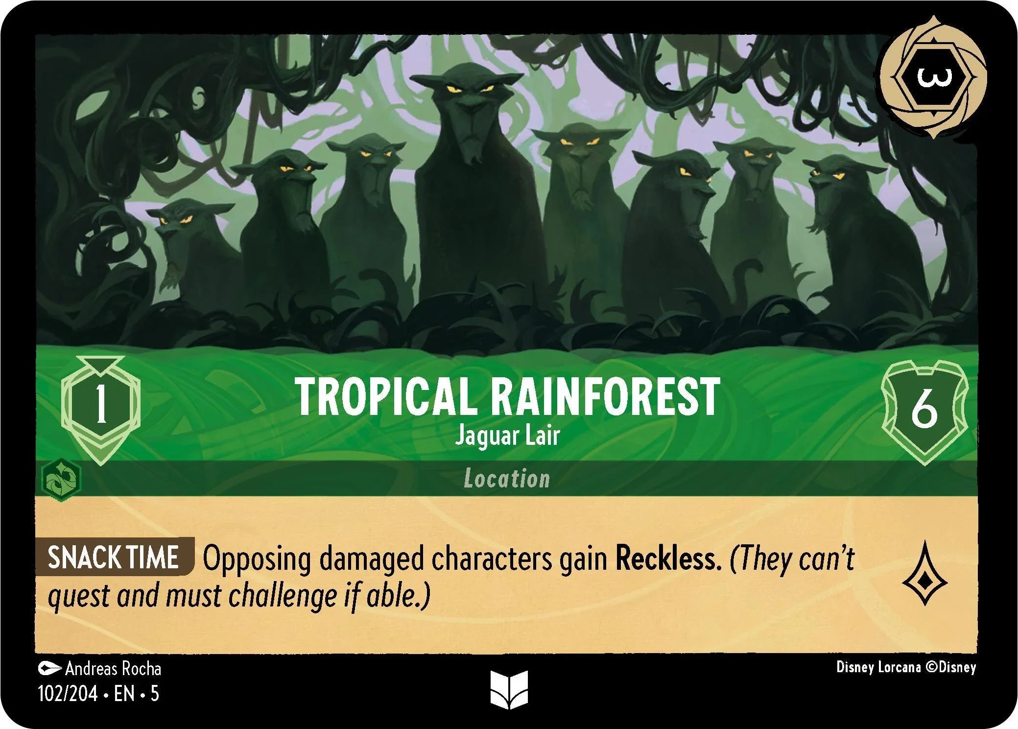  Tropical Rainforest - Jaguar Lair (102/204) [Shimmering Skies] - Trading Card World