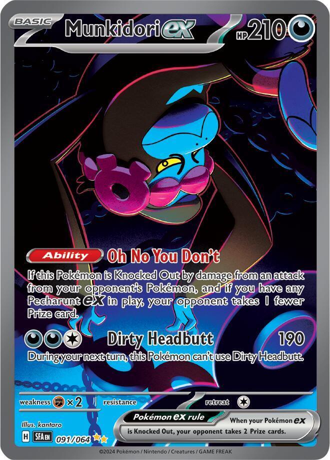 091, Scarlet & Violet: Shrouded Fable Munkidori ex (091/064) [Scarlet & Violet: Shrouded Fable] - Trading Card World