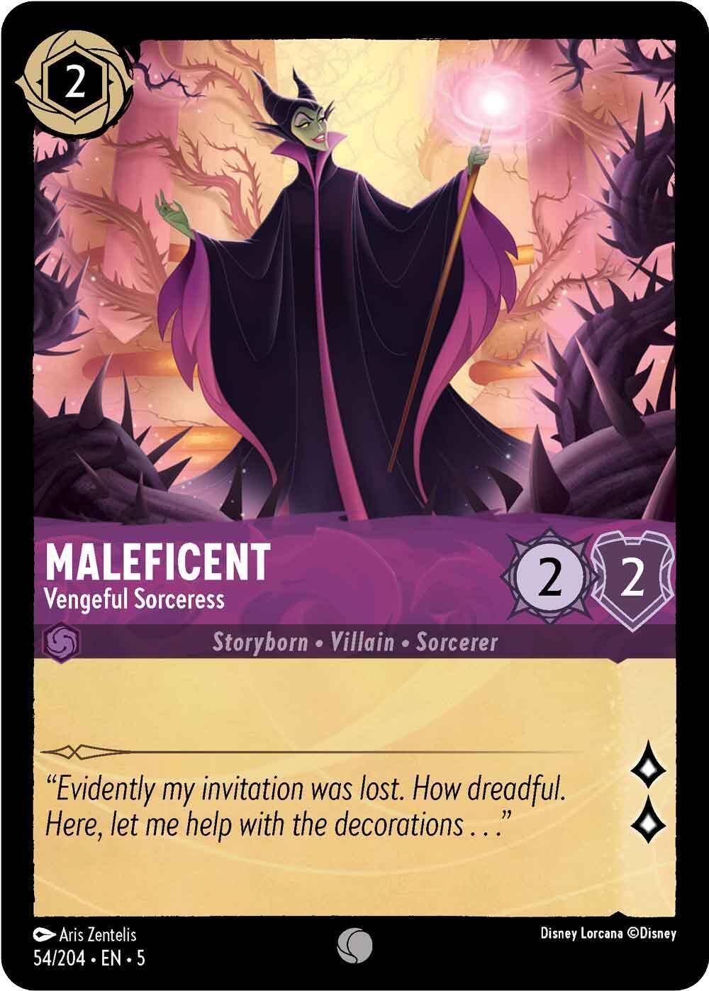  Maleficent - Vengeful Sorceress (54/204) [Shimmering Skies] - Trading Card World