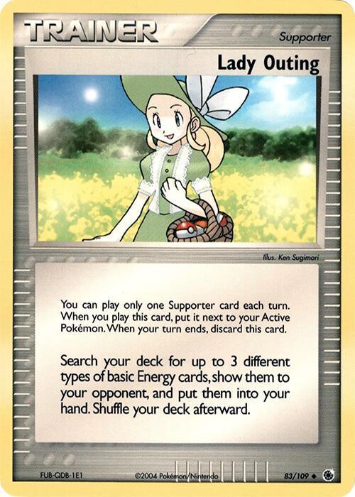 83, EX: Ruby & Sapphire, Normal, Supporter, Uncommon Lady Outing (83/109) (Theme Deck Exclusive) [EX: Ruby & Sapphire] - Trading Card World
