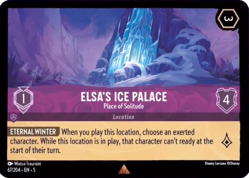  Elsa's Ice Palace - Place of Solitude (67/204) [Shimmering Skies] - Trading Card World