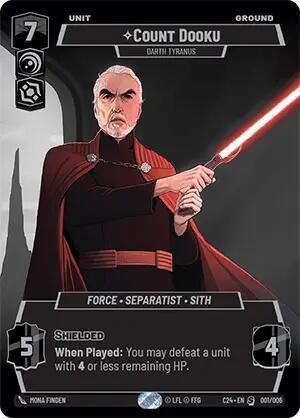  Count Dooku - Darth Tyranus (2024 Convention Exclusive) (001/006) [Miscellaneous] - Trading Card World