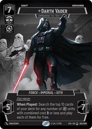  Darth Vader - Commanding the First Legion (2024 Convention Exclusive) (002/006) [Miscellaneous] - Trading Card World
