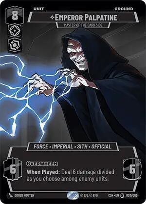  Emperor Palpatine - Master of the Dark Side (2024 Convention Exclusive) (003/006) [Miscellaneous] - Trading Card World