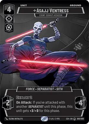  Asajj Ventress - Count Dooku's Assassin (2024 Convention Exclusive) (005/006) [Miscellaneous] - Trading Card World