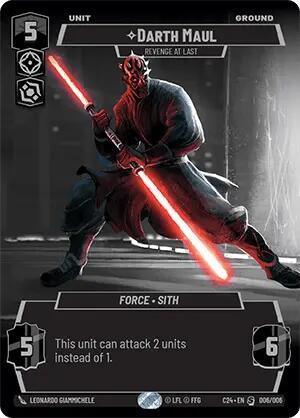  Darth Maul - Revenge at Last (2024 Convention Exclusive) (006/006) [Miscellaneous] - Trading Card World