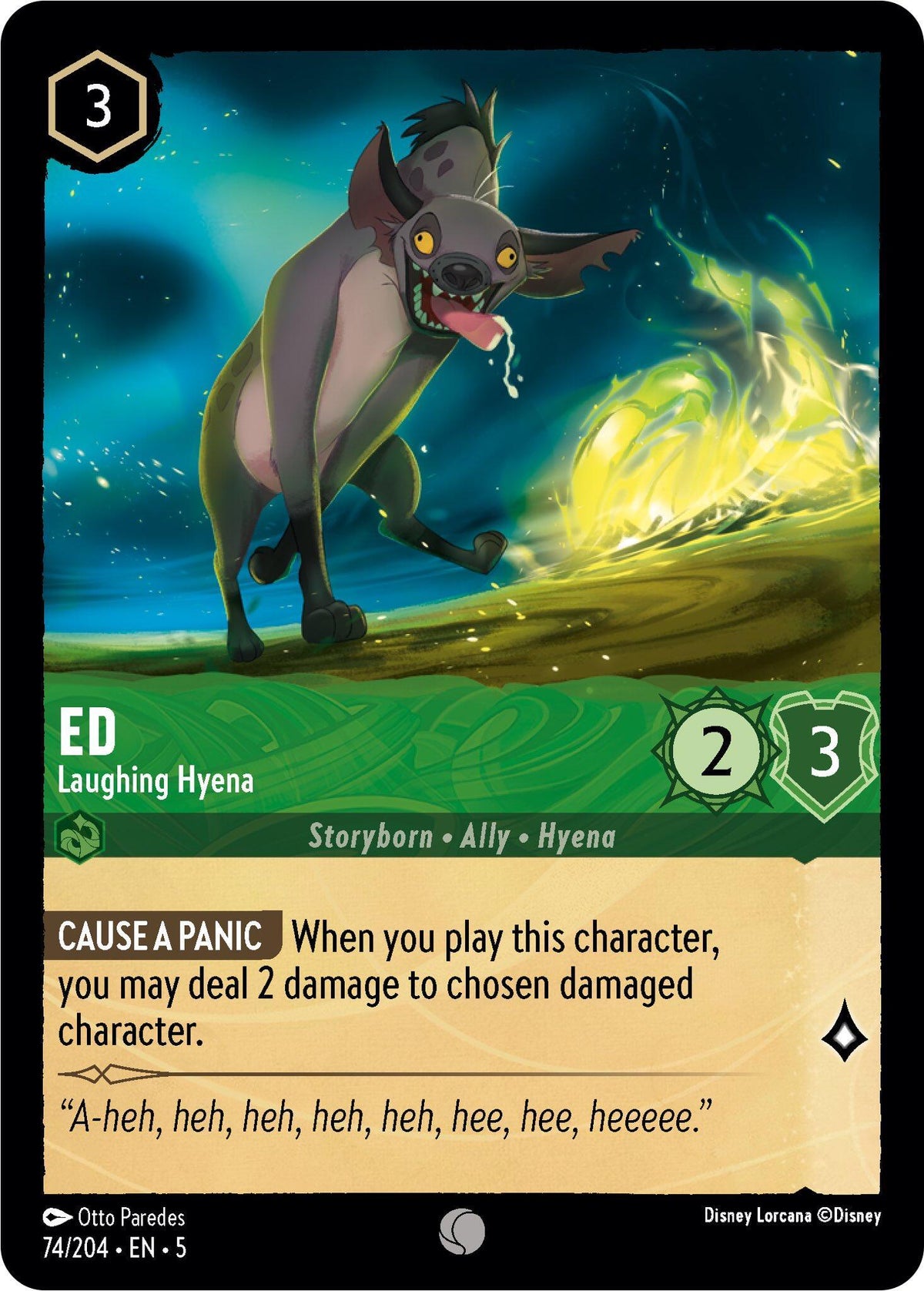  Ed - Laughing Hyena (74/204) [Shimmering Skies] - Trading Card World
