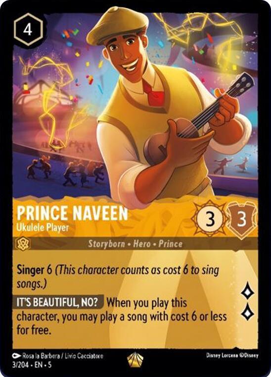  Prince Naveen - Ukulele Player (3/204) [Shimmering Skies] - Trading Card World